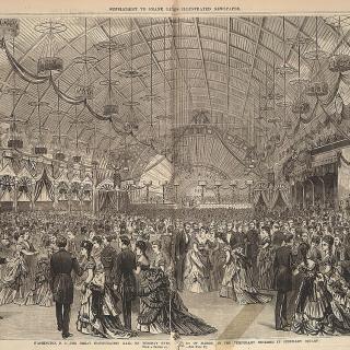 The great inauguration ball for Ulysses S. Grant, March 4, 1873, in the temporary building in Judiciary Square, from a sketch by Jas. E. Taylor. (Photo: Library of Congress)
