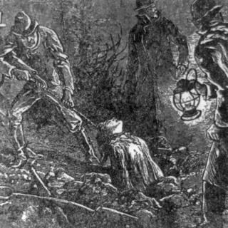 Professional grave robbers procuring a body