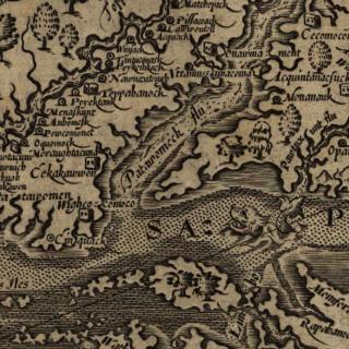 Map of Virginia showing Potomac River