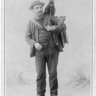 An Organ Grinder similar to one you might have seen on the streets of Washington in the late 19th century. (Photo source: Library of Congress)