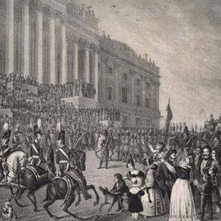 Sketch of President Harrison's inauguration March 4, 1841.
