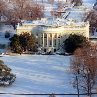 Washington remained buried in snow two days after the Super Bowl snowstorm. (Source: National Archives/Ronald Reagan Presidential Library)