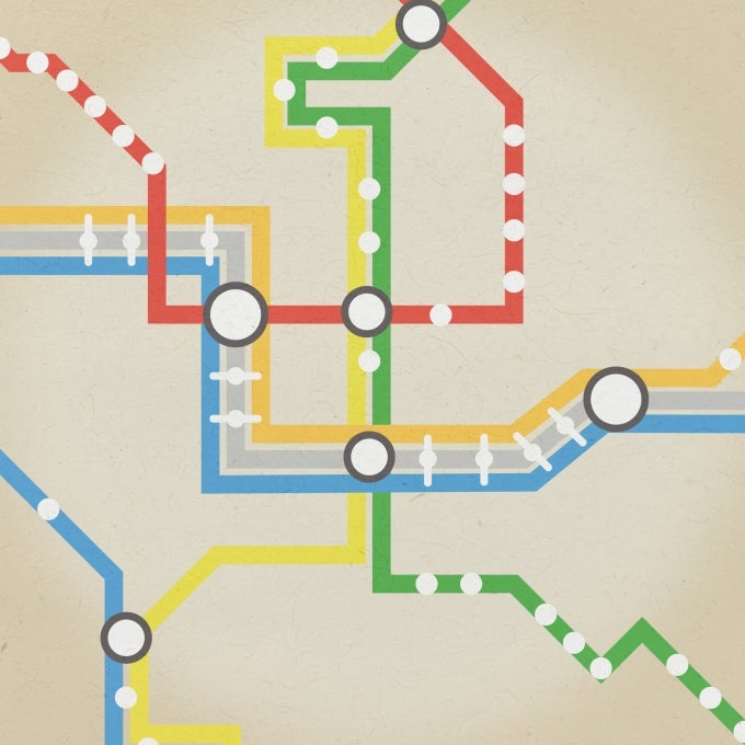 Historic Metro map of Washington DC