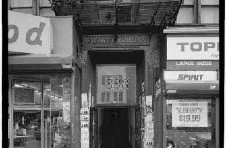 The entrance to the original 930 Club in the Atlantic building at 930 F Street NW. Credit: Library of Congress