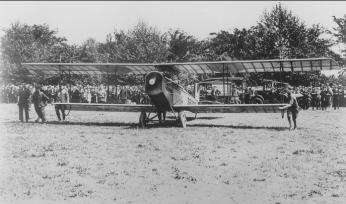 The Jenny plane at Potomac Park on May 15, 1918.