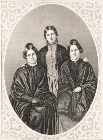 Portrait of the Fox Sisters, the most famous psychic mediums of the nineteenth century. (Source: Wikimedia Commons)
