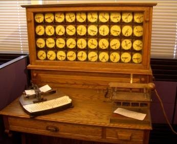 a photo of Hollerith's sorting machine
