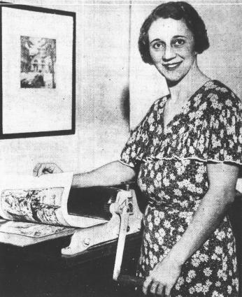 Photo of Inez Demonet in a 1933 Washington Times profile. (Source: Library of Congress, Chronicling America Collection)
