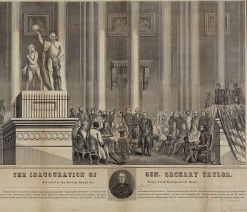 The inauguration of Gen. Zachary Taylor--Dedicated to the Various Rough and Ready Clubs throughout the Union / Drawn on the spot by Wm. Croome 