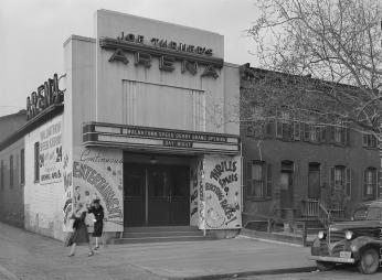 The outside of Joe Turner's Arena promoting a walkathon