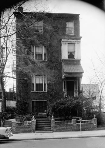 Front of brick house at 528 17th St NW DC (Source: Library of Congress)