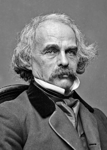 Headshot of Nathaniel Hawthorne c.1860. (Credit: Matthew Brady, Library of Congress via Wikimedia Commons)
