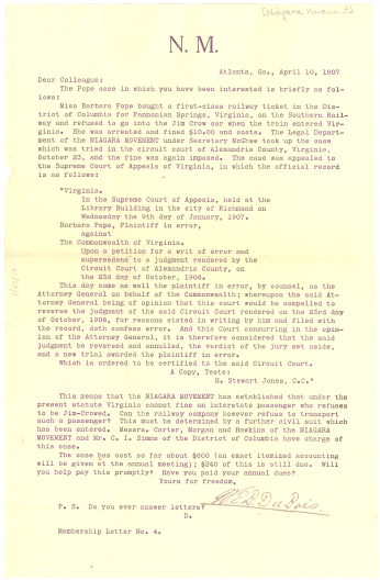 a typewritten letter