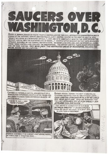 Saucers over Washington, July 19, 1952. (National Archives Identifier: 595553)