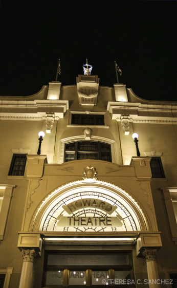 Exterior of the Howard Theatre at night
