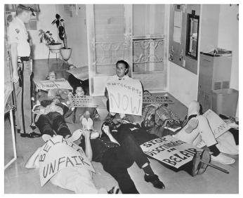 Protesters stage a sit-in at Belair at Bowie Protesters stage a sit-in at Belair at Bowie
