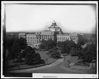 “Washington D.C., Library of Congress 1897-1910.” (Photo Source: Library of Congress) Detroit Publishing Co., Copyright Claimant, and Publisher Detroit Publishing Co. Washington, D.C., Library of Congress. District of Columbia United States, Washington D.C, None. [Between 1897 and 1910] Photograph. https://www.loc.gov/item/