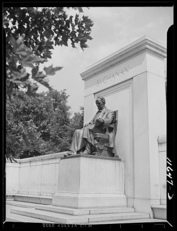 Washington, D.C. Buchanan statue in Meridian Hill Park 