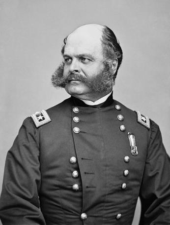 General Ambrose E. Burnside, the father of the sideburn. (Source: Wikipedia)