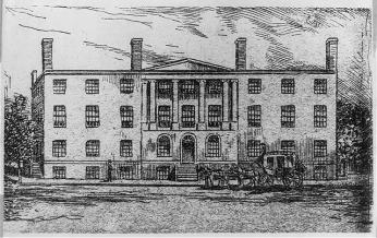 Engraving of original US Patent Office