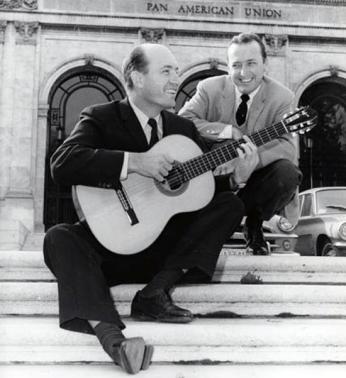 Charlie Byrd and Felix Grant. Credit: Felix E. Grant Archives, University of the District of Columbia