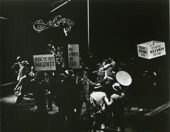 A scene from The Great White Hope at Arena, 1967. (Credit: Arena Stage Records, C0017, Special Collections Research Center, George Mason University Libraries.)