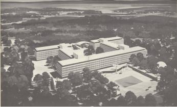 Artist's rendering of CIA headquarters built in Langley, VA. (Source: CIA.gov)
