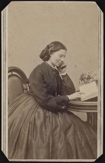 Photo of Clara Barton, taken in 1865