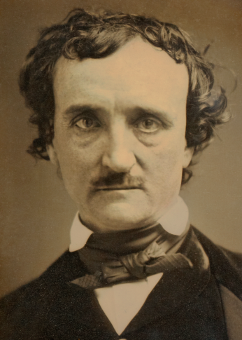 “Daguerreotype of Edgar Allan Poe, known as the "Annie" Daguerreotype,” 1849, https://en.wikipedia.org/wiki/Edgar_Allan_Poe#/media/File:Edgar_Allan_Poe_daguerreotype_crop.png