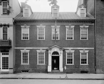 The exterior of Gadsby's Tavern (Source: Library of Congress Prints and Photographs Division, Washington, D.C.)