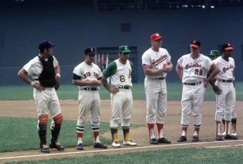All-Star game American League players at the 1969 All-Star game