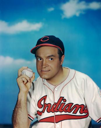Bob Hope in Cleveland Indians uniform (Credit: Bettmann / Getty) Bob Hope in Cleveland Indians uniform (Credit: Bettmann / Getty)