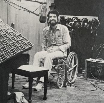 Kit Kamien at the recording studio (Source: Kit Kamien and the Backroom Players) Kit Kamien at the recording studio (Source: Kit Kamien and the Backroom Players)