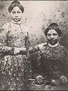 After the Pearl was captured and returned to Washington, many of the slaves on board were sold to the deep South. Emily and Mary Edmonson (above) had a better fate when their freedom was purchased with funds raised by Henry Ward Beecher's Congregational Church in Brooklyn, New York. (Photo source: Wikipedia)