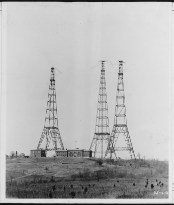 Image of the towers at the Arlington Radio Station