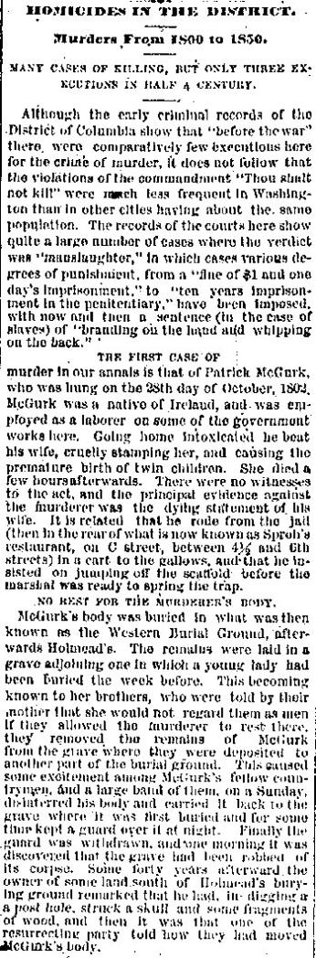 Evening Star article from March 25, 1882. Evening Star article from March 25, 1882.