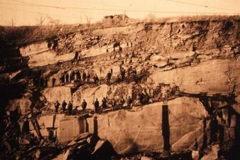 Seneca Stone Quarry c.1890s (Photo source: Maryland-National Capital Park &amp; Planning Commission)