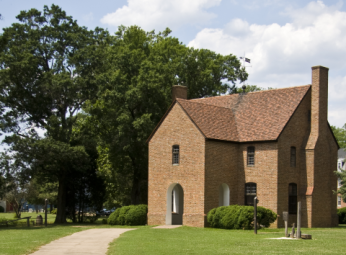 The modern-day reconstruction of the Maryland State House in St. Mary's City, where the Provincial Court met and where Rebecca would have been tried. (Image source: Wikimedia Commons)