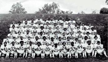 1971 T.C. Williams High School football team. (Source: Chasing The Frog website)