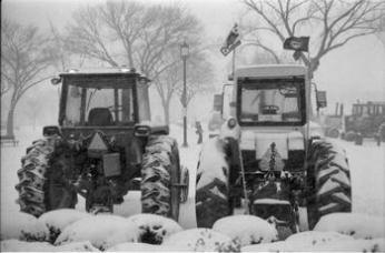 Tractors plowed DC