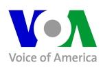 The logo of Voice of America, headquartered on Independence Ave. SW in Washington, D.C. Source: Wikimedia Commons
