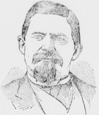 Newspaper sketch of Maj. Walker