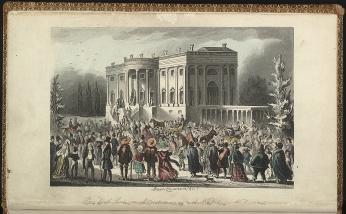 President's Levee, or all Creation going to the White House / Robert Cruikshank fect. (Source: Library of Congress)