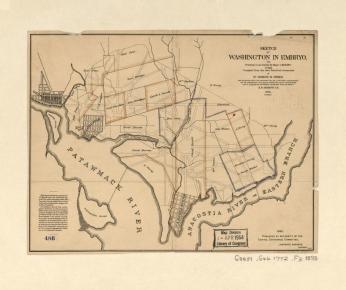 Map of early landowners in Washington DC