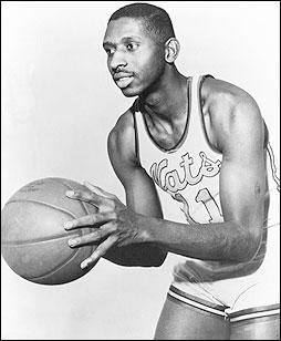 Alexandria's Earl Lloyd broke the color barrier in professional basketball when he debuted for the Washington Capitols on October 31, 1950. (Photo source: NBA.com)