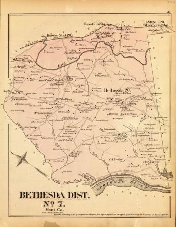 Map of Bethesda 1879 Map of Bethesda 1879