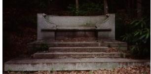 This bench in Rock Creek Park commemorates French ambassador Jean Jules Jusserand, who was the only man who could keep up with Teddy Roosevelt on a hike in the park. Credit: National Park Service