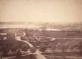 Babcock Lakes, 1879. (Photo Source: Library of Congress.) Babcock Lakes next to Washington Monument, 1879. (Photo Source: Library of Congress.)
