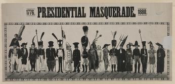 Some of the outfits worn at the Presidential Masquerade of 1880. 