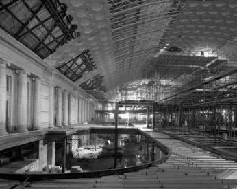 Restoring the station's ornate architecture was a delicate task. Credit: National Archives